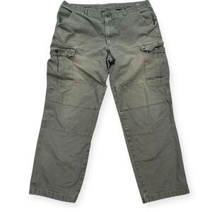 Carhartt Pants Men's Large Green Cargo Gusseted Gorpcore Workwear Y2K